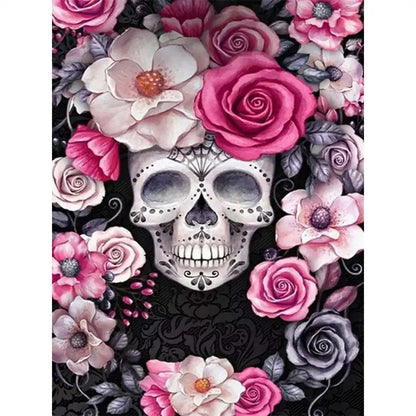 Unframed 5D DIY Diamond Painting Kit - Halloween Skull
