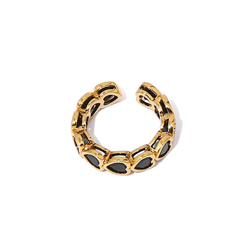 18K Gold Plated Love Heart-Shaped Ring - Mystic Edge