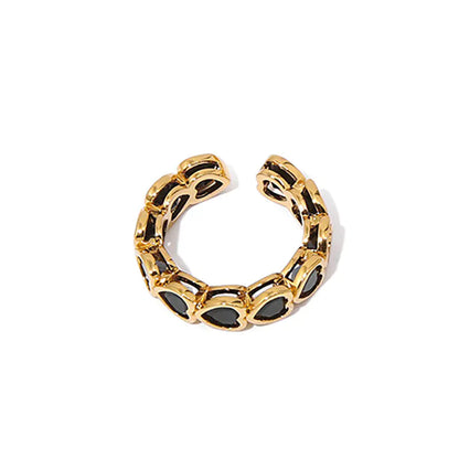 18K Gold Plated Love Heart-Shaped Ring - Mystic Edge