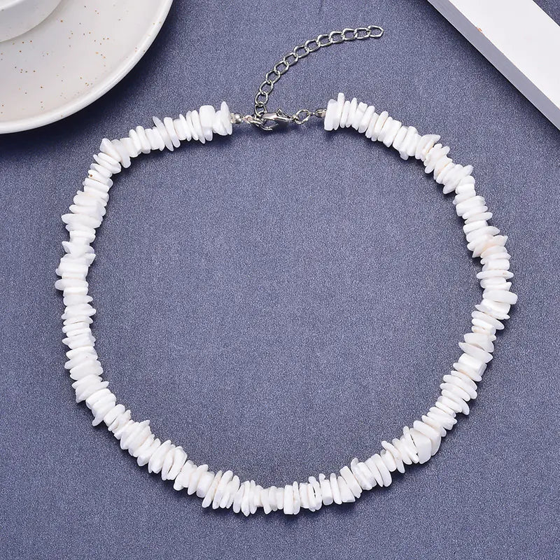 Cross-Border Jewelry White Shell Necklace Set