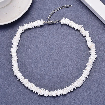 Cross-Border Jewelry White Shell Necklace Set