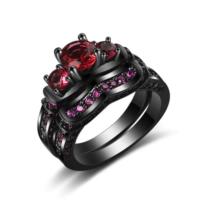 Stainless Steel Ring, Supreme Magic Ring, Black Gold Set - Mystic Edge