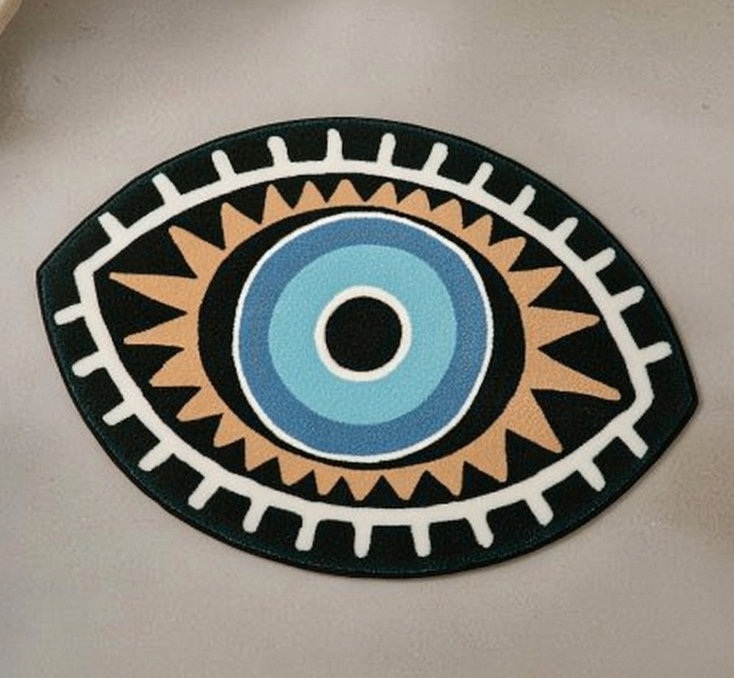 Good Energy Rug with Greek Eye Design (One Piece)