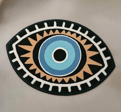 Good Energy Rug with Greek Eye Design (One Piece)