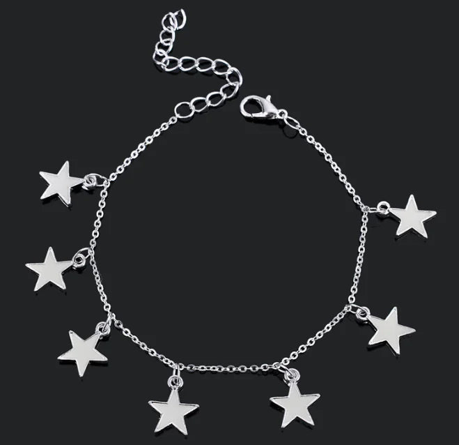Glowing Night Jewelry: Star and Heart Bracelet