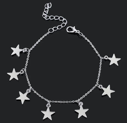 Glowing Night Jewelry: Star and Heart Bracelet