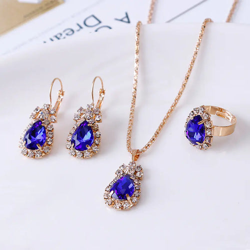 European Style Water Drop Jewelry Set for Brides - Mystic Edge