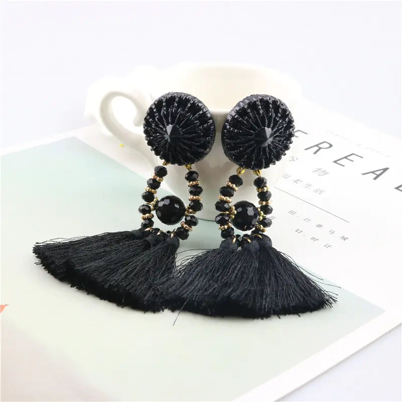 Bohemian Long Tassel Earrings Jewelry Accessories