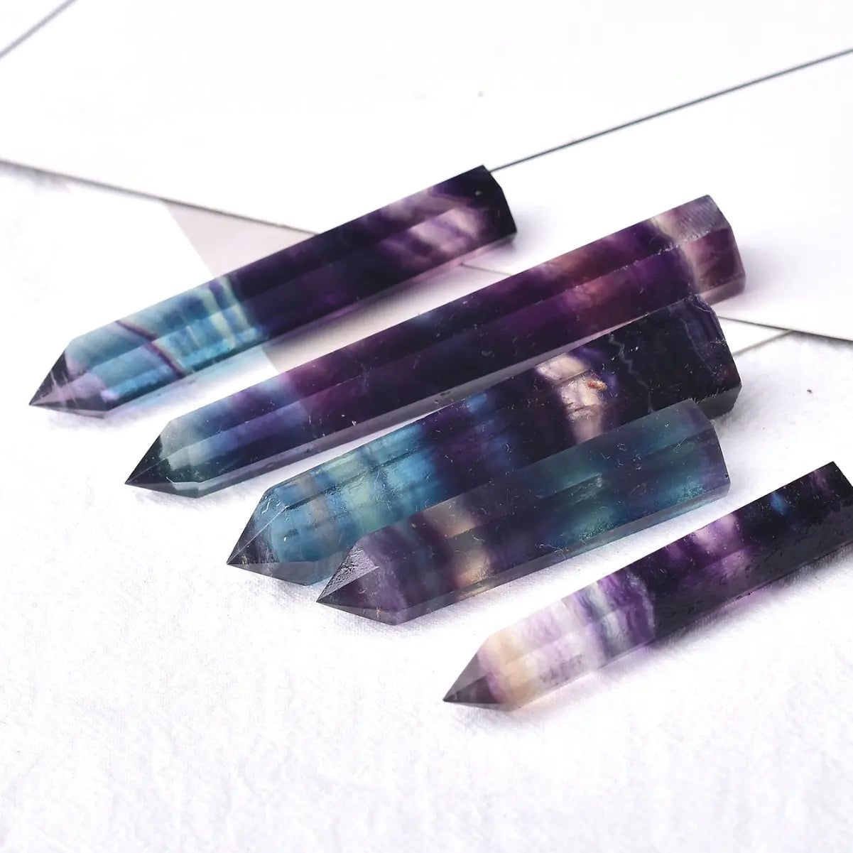 Natural Crystal Fluorite Raw Stone Office Decor Piece