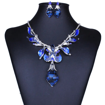 European Style Dripping Oil Bridal Jewelry Set - Mystic Edge