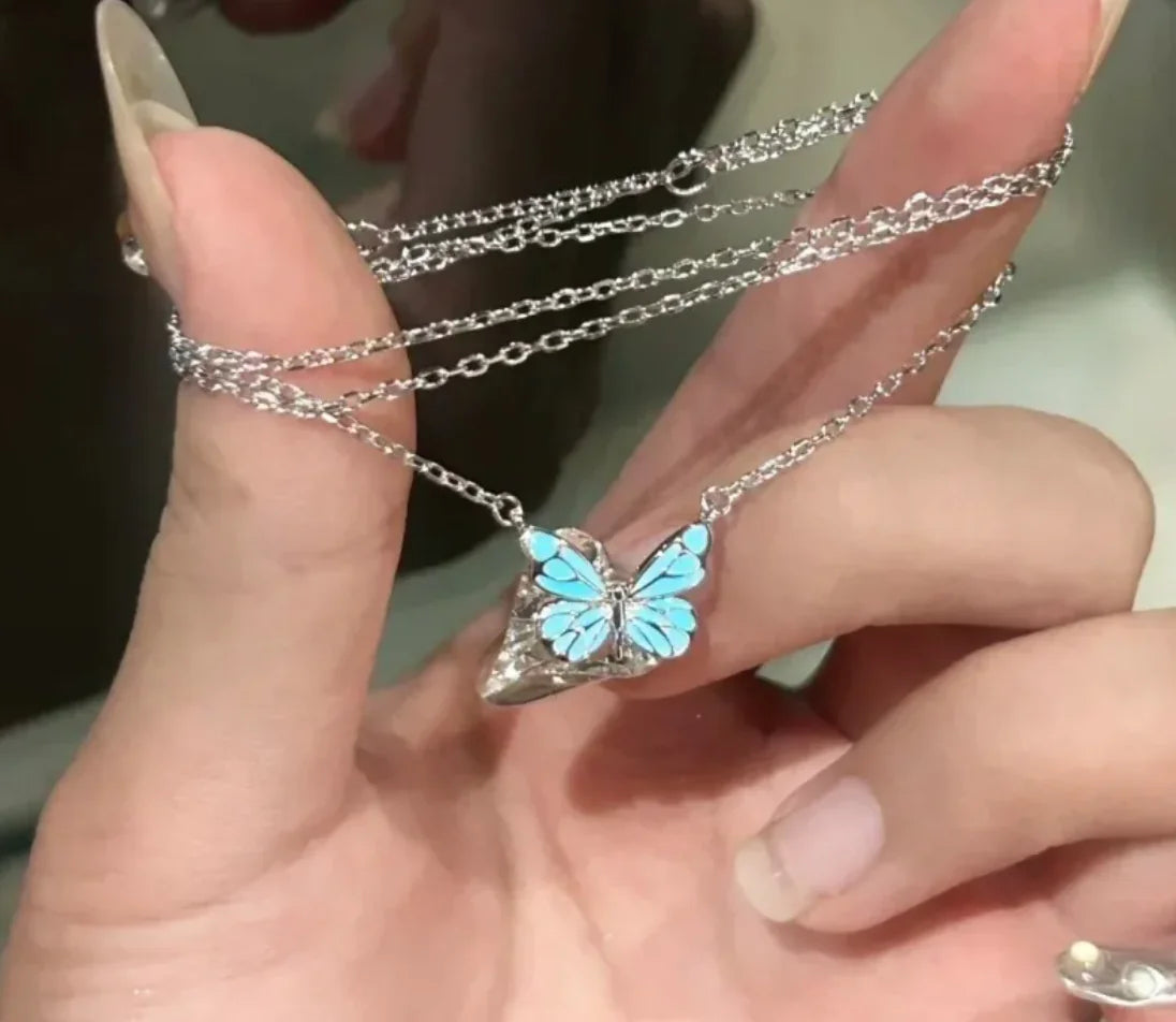 Glow-in-the-Dark Butterfly Jewelry Set - Mystic Edge