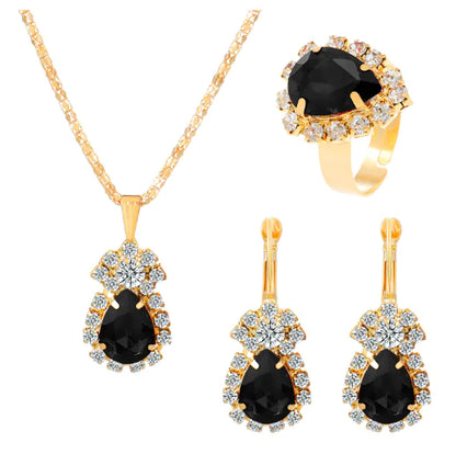 European Style Water Drop Jewelry Set for Brides - Mystic Edge