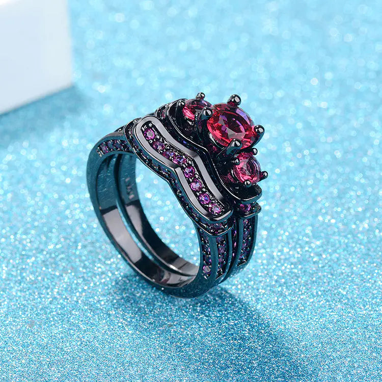 Stainless Steel Ring, Supreme Magic Ring, Black Gold Set - Mystic Edge
