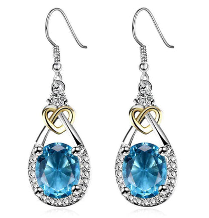 Sapphire Drop Earrings - Mystic Edge