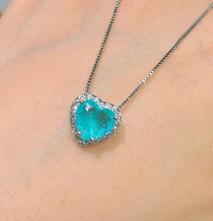 Heart-Shaped Pendant, Earrings, and Ring Jewelry Set