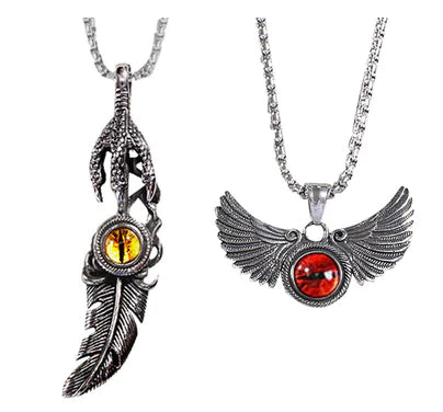 Vintage Feather Pendant Necklace for Hip Hop Style - Mystic Edge