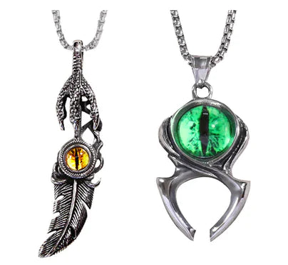 Vintage Feather Pendant Necklace for Hip Hop Style - Mystic Edge