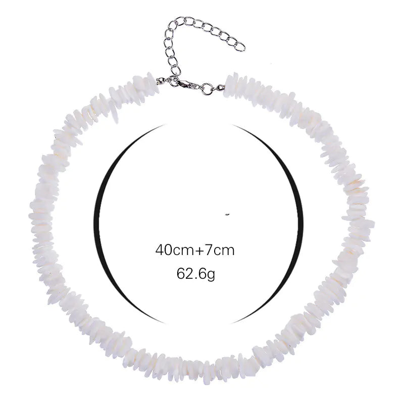 Cross-Border Jewelry White Shell Necklace Set