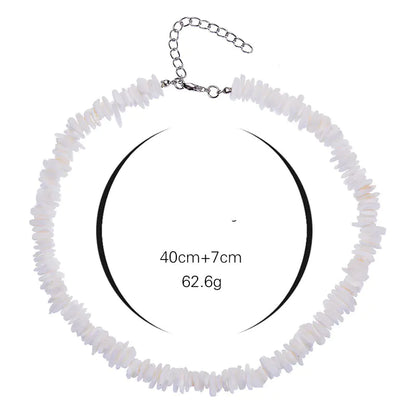 Cross-Border Jewelry White Shell Necklace Set
