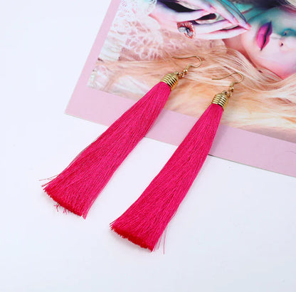 Tassel Earrings - Long Dangle Jewelry
