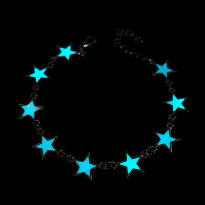 Glowing Night Jewelry: Star and Heart Bracelet