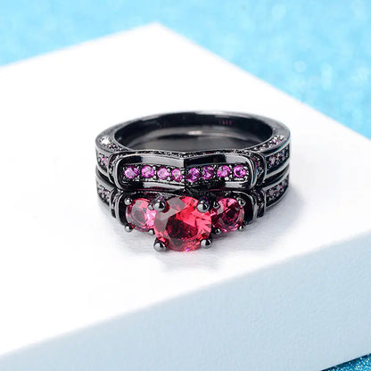Stainless Steel Ring, Supreme Magic Ring, Black Gold Set - Mystic Edge