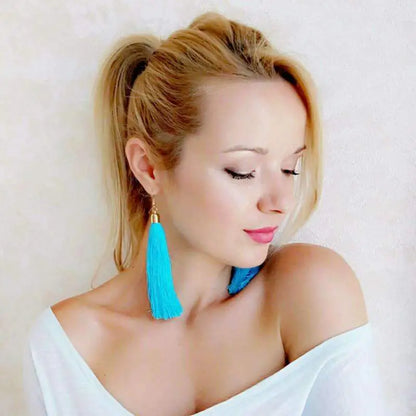 Tassel Earrings - Long Dangle Jewelry