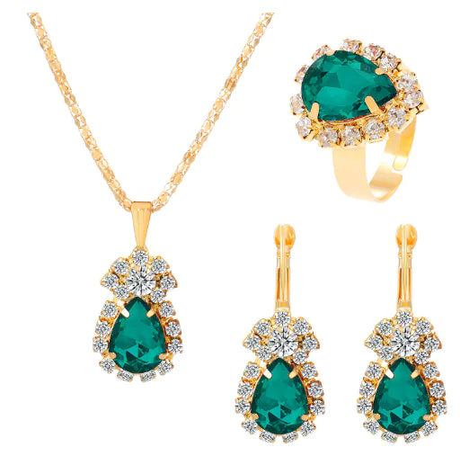 European Style Water Drop Jewelry Set for Brides - Mystic Edge