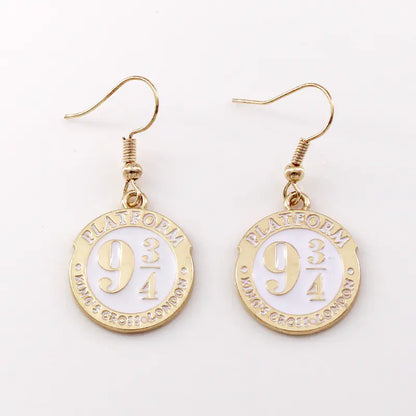 Gothic Black Cat Skull Earrings for Women's Jewelry