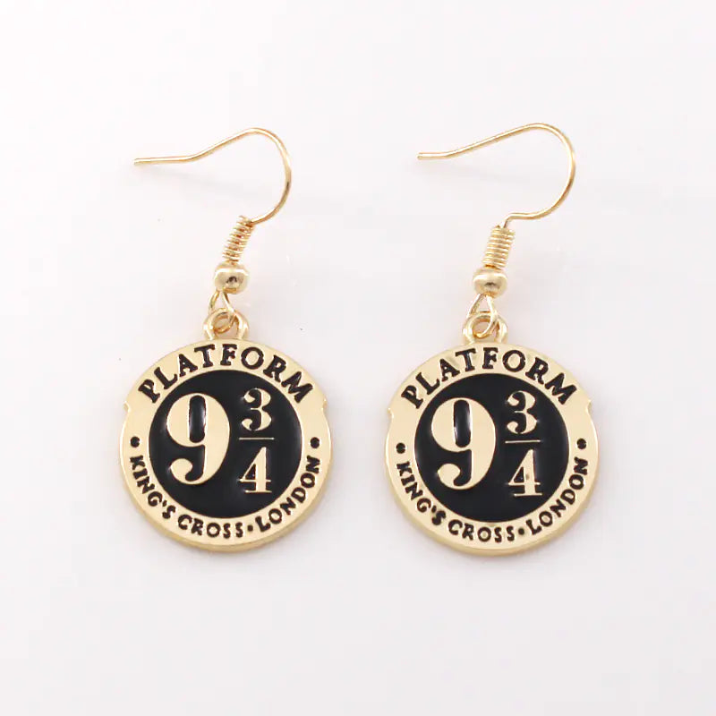 Gothic Black Cat Skull Earrings for Women's Jewelry
