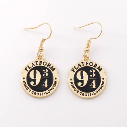 Gothic Black Cat Skull Earrings for Women's Jewelry
