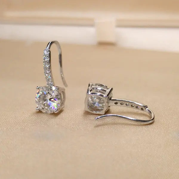 Square Ear Clips with Sparkling Zirconia Studs - Mystic Edge