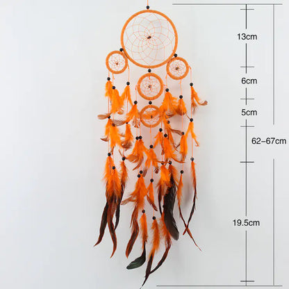 Nordic Style Dreamcatcher Wall Decor with Five Rings - Mystic Edge