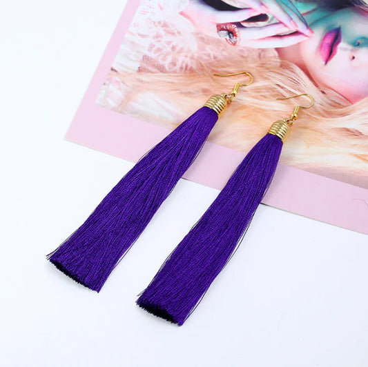 Tassel Earrings - Long Dangle Jewelry
