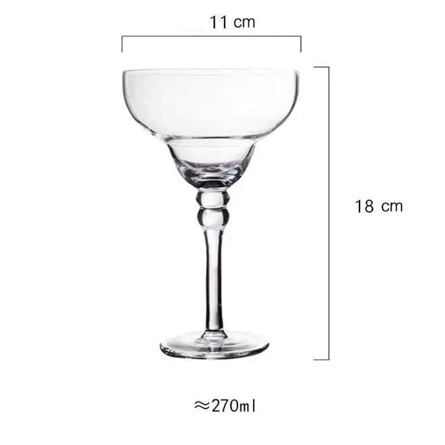 Handmade Colorful Margarita Wine Glasses for Parties