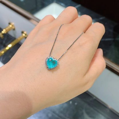 Heart-Shaped Pendant, Earrings, and Ring Jewelry Set