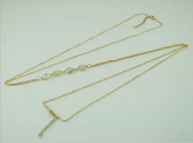 Crystal Body Chain Pendant Necklace