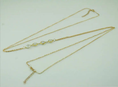 Crystal Body Chain Pendant Necklace