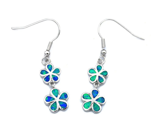 New Opal Clover Leaf Earrings - Elegant Floral Jewelry