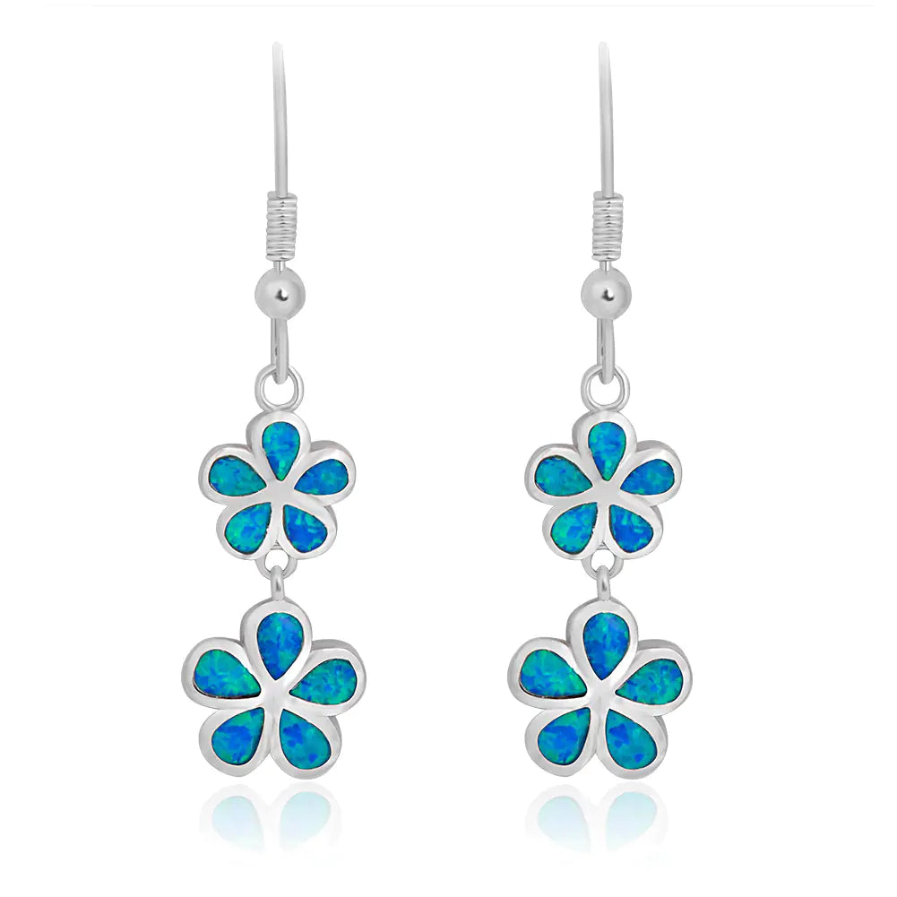 New Opal Clover Leaf Earrings - Elegant Floral Jewelry