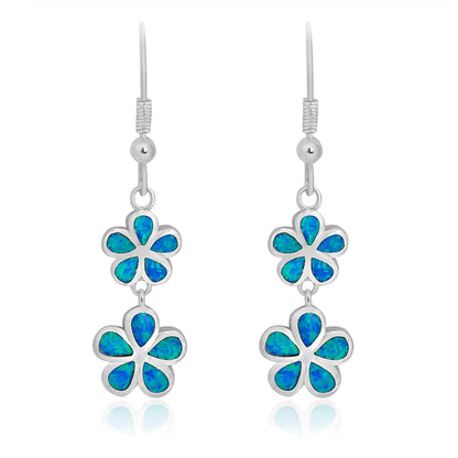 New Opal Clover Leaf Earrings - Elegant Floral Jewelry