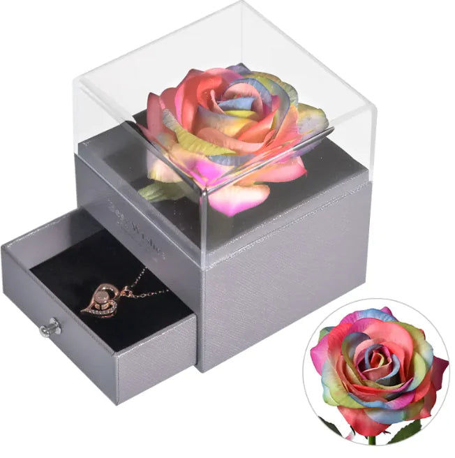 Valentine Eternal Rose Jewelry Gift Box