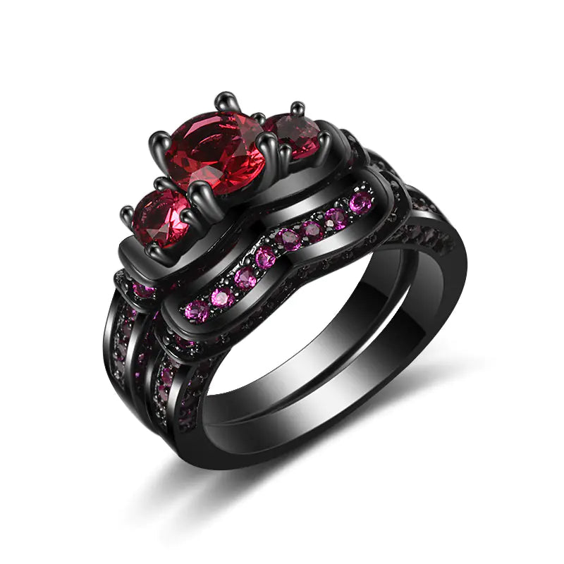 Stainless Steel Ring, Supreme Magic Ring, Black Gold Set - Mystic Edge