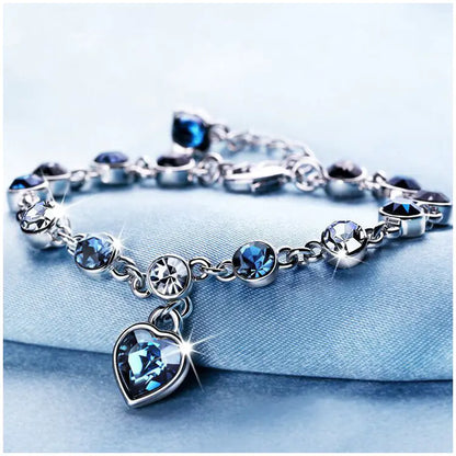 Heart of the Ocean Pink Crystal Bracelet - Mystic Edge