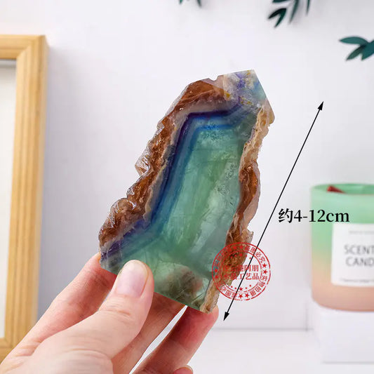 Natural Green Fluorite Crystal Point Tower Home Decor
