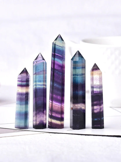 Natural Crystal Fluorite Raw Stone Office Decor Piece