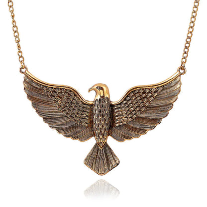 Fashion Necklace with Eagle Design - Retro Style Jewelry