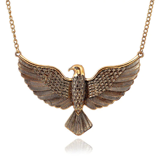 Fashion Necklace with Eagle Design - Retro Style Jewelry