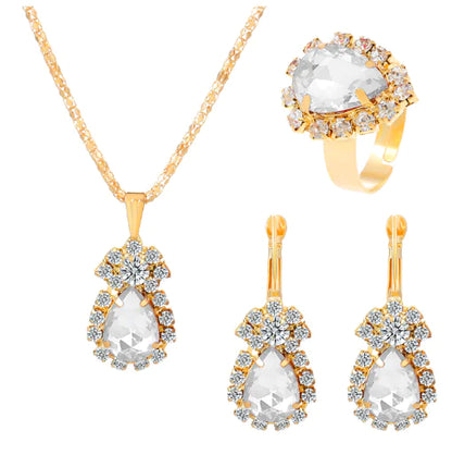 European Style Water Drop Jewelry Set for Brides - Mystic Edge