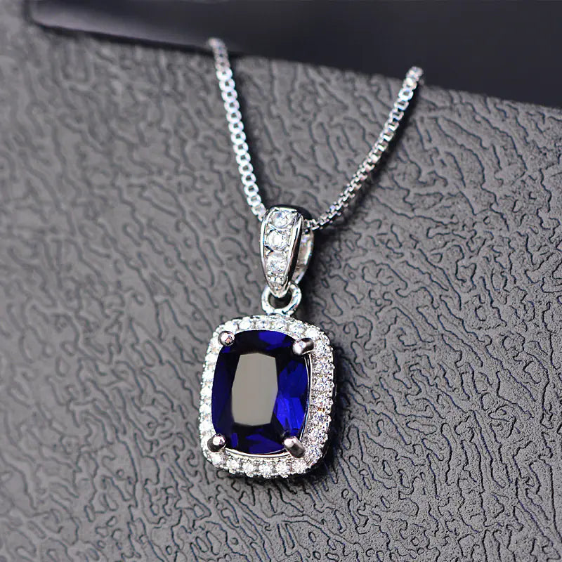 Square AAA Zircon Pendant Necklace for Women - Mystic Edge